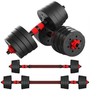 Verstelbare Dumbbells 30kg | Composiet | OP=OP, Sport en Fitness, Overige typen, Ophalen of Verzenden, Metaal, Armen
