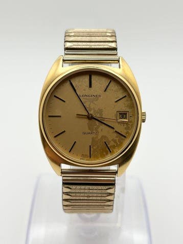 Longines - Vintage Longines Quartz Gold Tone Champagne Dial