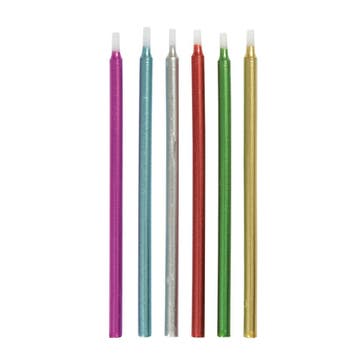 Kaarsen Metallic 12,7cm 12st, Verzenden