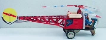 STF1 - Tin Friction Bell Helicopter met actieve piloot MF110