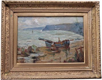 James Watson (1851-1936) - Fischer am Strand