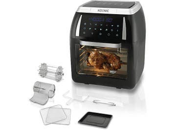 Koenic -  Kaf 121821 - Compacte Oven  12 Kg 1800 W - Zwart, Verzenden, Nieuw, Airfryer, 1500 gram of meer