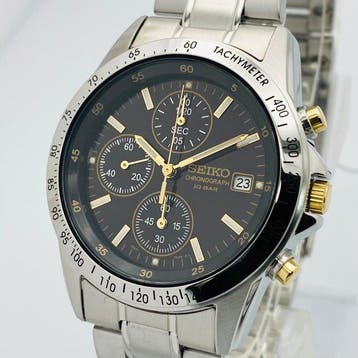 Seiko - Seiko Chronograph Black Dial - Sans prix de réserve