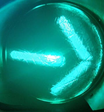 Stoplicht - ijzer en glas