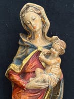 Figuur - Madonna mit Kind - Handgeschnitzt - Bozen -