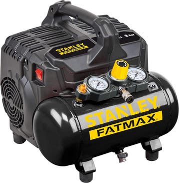 Stille Stanley Compressor | 59dB | Tweede kansje, OP = OP, Doe-het-zelf en Bouw, Verzenden, 6 tot 10 bar, Zo goed als nieuw, Minder dan 200 liter/min