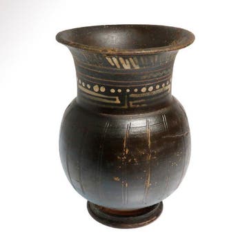 Grec ancien, Gnathien Terre cuite Poterie en terre noire