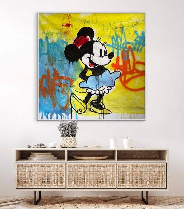 Freda People - Minnie Mouse XL, Antiquités & Art, Art | Peinture | Moderne