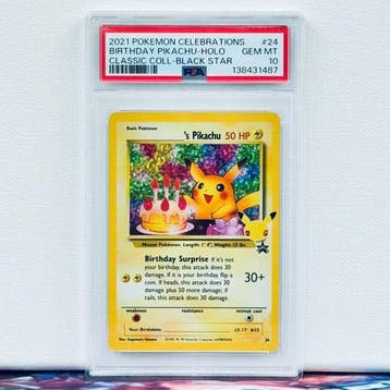 Pokémon Graded card - Birthday Pikachu holo 24 - Pokémon -, Nieuw