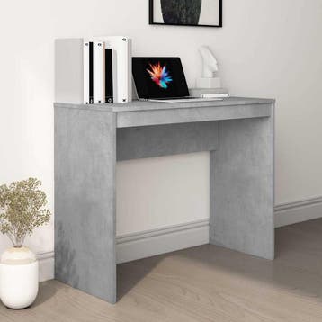 vidaXL Bureau 90x40x72 cm bewerkt hout betongrijs, Verzenden, Nieuw
