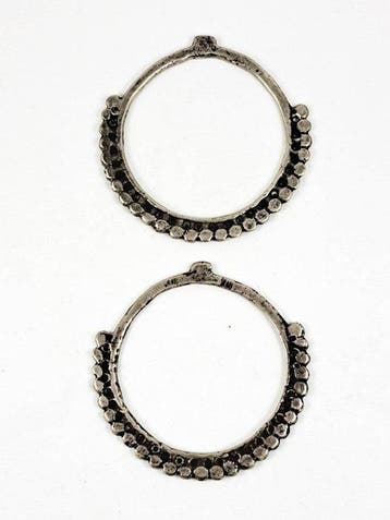 zware oorbellen - Zilver - Tunesië - eerste helft van de 20e
