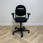 refurbished Ahrend 220 ergonomische bureustoel, zwart, Huis en Inrichting, Ergonomisch, Gebruikt, Zwart, Bureaustoel