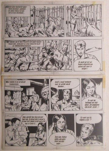 Bessy 85 - Originele pagina (p.8) - De drie vlechten - 1, Nieuw