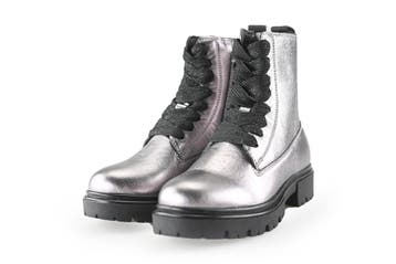 Muyters Veterboots Meisjes in maat 30 Zilver, Verzenden, Jongen of Meisje, Schoenen, Nieuw