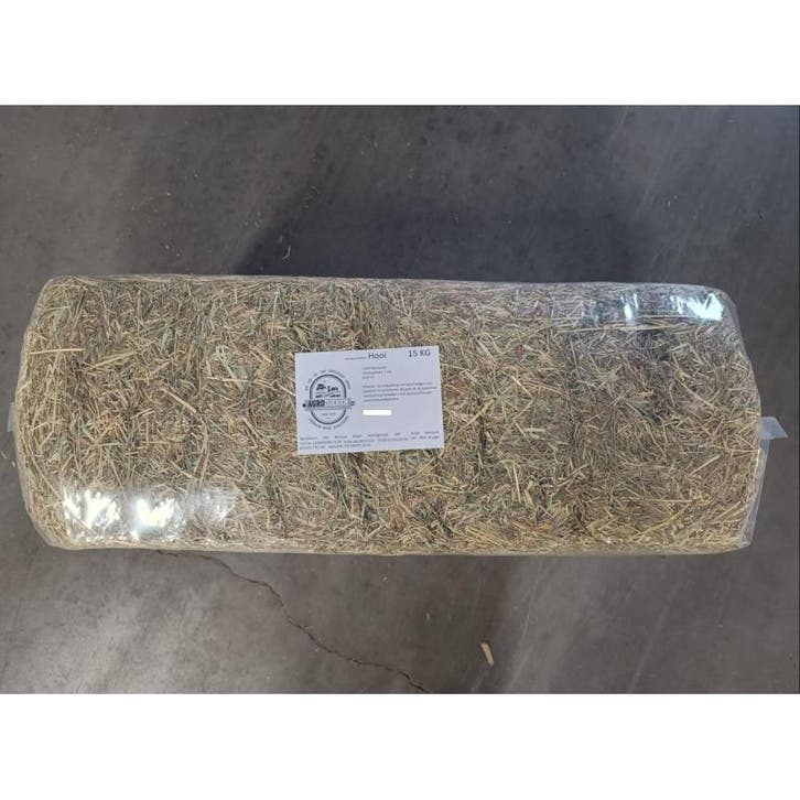 Droog hooi in plastiek 15 kg - losse pak - super ontstoft -, Dieren en Toebehoren, Paarden en Pony's | Overige Paardenspullen