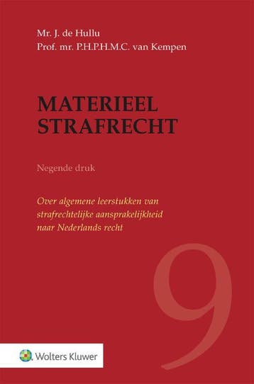 Materieel strafrecht 9789013173512 J. de Hullu, Verzenden, Zo goed als nieuw, J. de Hullu