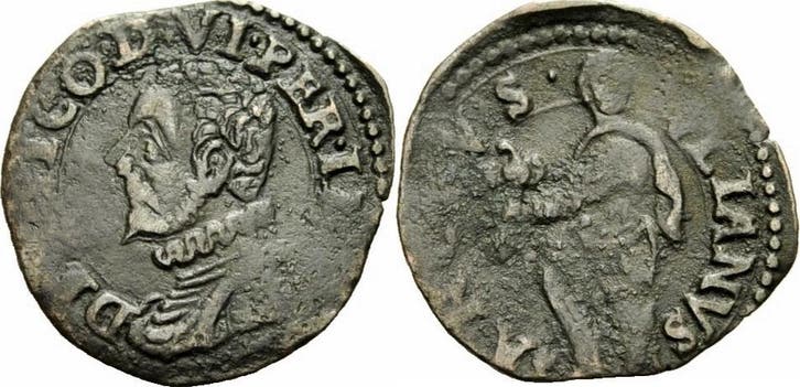 1583-1598 Italien Desana Delfino Tizzone Quattrino Sankt..., Postzegels en Munten, Munten | Europa | Niet-Euromunten, België, Verzenden