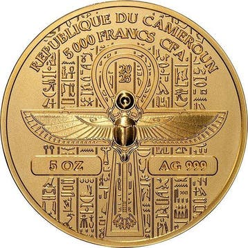 Kameroen. 5000 Francs 2025 Isis - Gold Grandeur 5 oz