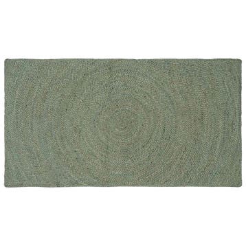 vidaXL Vloerkleden Olijfgroen 80 x 150 cm Jute, Verzenden, Nieuw