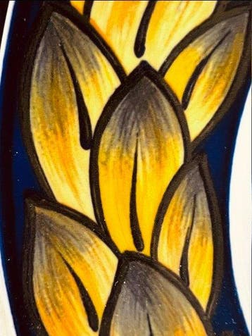 Royal Copenhagen - Ch. J. Petersen - Wandbord - Faience -
