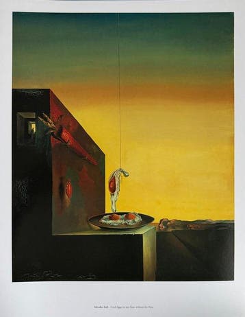 Salvador Dalí (after) - “Fried Eggs on the Plate without the