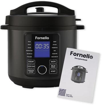 Fornello Multicooker 6L Slowcooker met Timer &amp; Kookboek, Verzenden