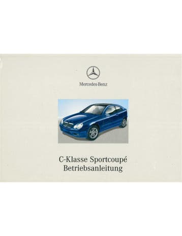 2002 MERCEDES BENZ C KLASSE SPORTCOUPE INSTRUCTIEBOEKJE DU.., Ophalen of Verzenden
