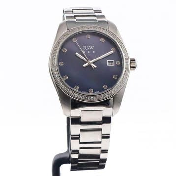 RSW - Swiss Made Diamond Watch - RSWL143-SS-DD-9 - Zonder, Nieuw