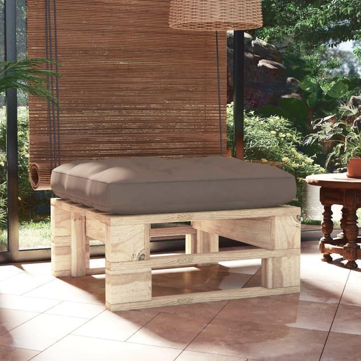 vidaXL Tuinhocker pallet geïmpregneerd grenenhout, Tuin en Terras, Tuinsets en Loungesets, Nieuw, Verzenden