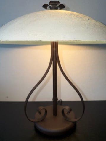 Happylight - Tafellamp - Metaal, Glas - paddenstoellamp, Nieuw