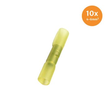 Kabelschoenen Met Krimpkous Waterdicht Geel (4-6mm) 10 Stuks, Verzenden, Nieuw