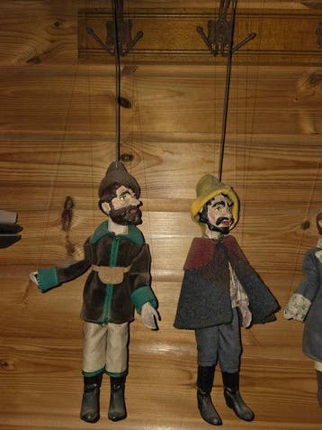 Marionnette (4) - Bois, Textile, Métal, Peindre - 1970-1980