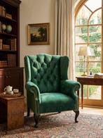 Fauteuil - Hout, Fluweel