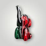 RED - sculptuur, Éléphant balloon italian - 13 cm - Hars -