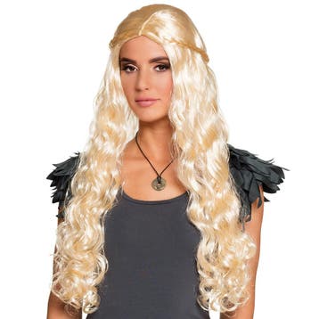 Blonde Pruik Dragon Mother, Verzenden, Nieuw