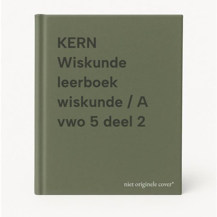 KERN Wiskunde leerboek wiskunde / A vwo 5 deel 2, Boeken, Overige Boeken, Zo goed als nieuw, Verzenden
