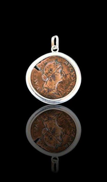 Oud-Romeins, Keizerrijk Brons Munthanger - Sestercio