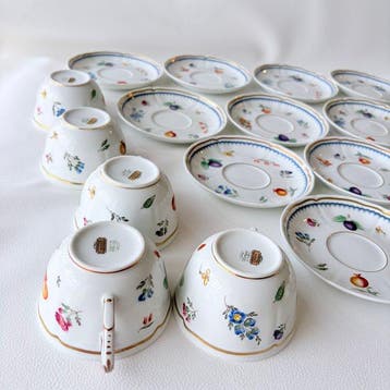 Richard Ginori - Tasse et soucoupe (10) - Italian Fruits -