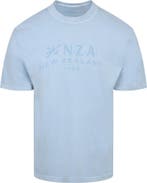 NZA T-shirt Faded Logo Sky Blue maat Maat 52/54 (L) Heren, Kleding | Heren, T-shirts, Verzenden, Nieuw, Maat 52/54 (L), New Zealand Auckland