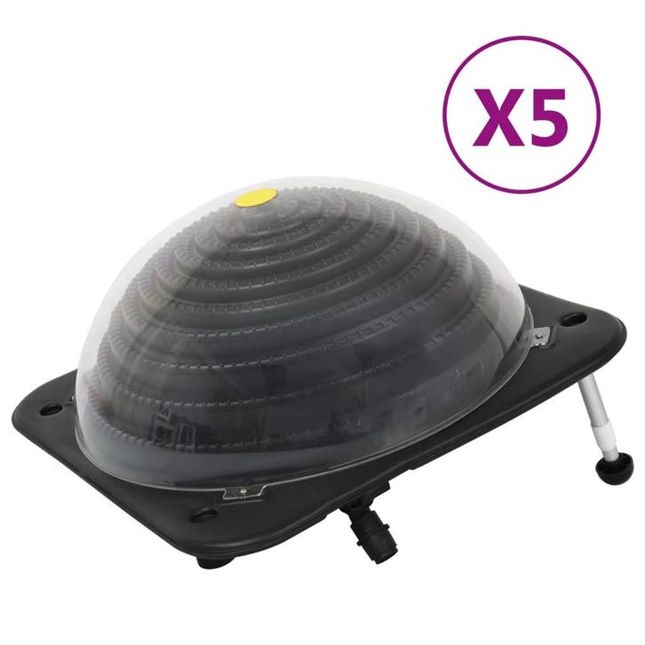 vidaXL Solarverwarmingen voor zwembad 5 st 75x75x36 cm HDPE, Jardin & Terrasse, Piscines, Envoi