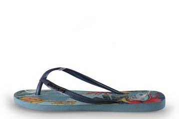 Havaianas Slippers in maat 38 Blauw, Kleding | Dames, Schoenen, Slippers, Zo goed als nieuw, Havaianas, Verzenden