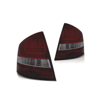 Feux Arrière Pour Skoda Octavia 04-13 Light Bar Rouge Fumé, Verzenden