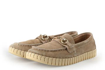 Manfield Loafers in maat 39 Beige, Kleding | Dames, Verzenden, Beige, Overige typen, Manfield