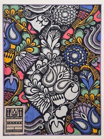 Wiener Werkstätte - Textiel - 22 cm - 30 cm