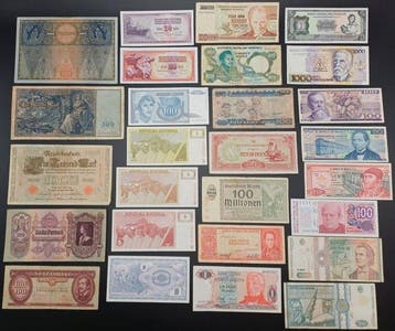 Monde. - 100 Banknotes - Various Dates (Sans prix de