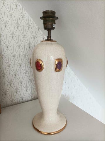 Faïenceries de Longwy - Lamp - Aardewerk - Lampvoet Longwy