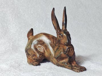 Pierre Chenet (XX-XXI) - sculptuur, Le Lapin Cubiste - 9.5