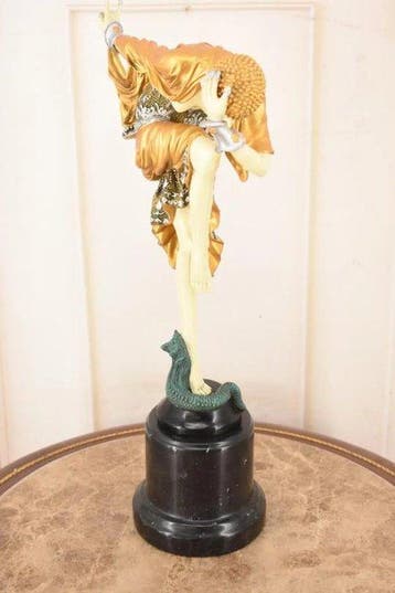 sculptuur, A High-End Bronze Sculpture of the Ankara Dancer, Antiek en Kunst