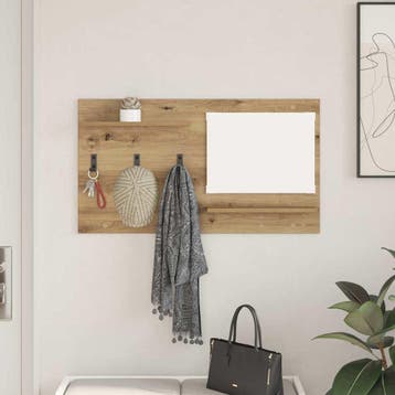vidaXL Wandgemonteerde kapstok Muurmontage Artisan Eiken, Huis en Inrichting, Verzenden, Nieuw