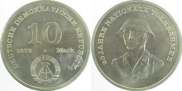 10 Mark Ddr 20 J Nva 76 handgehoben, Verzenden, België